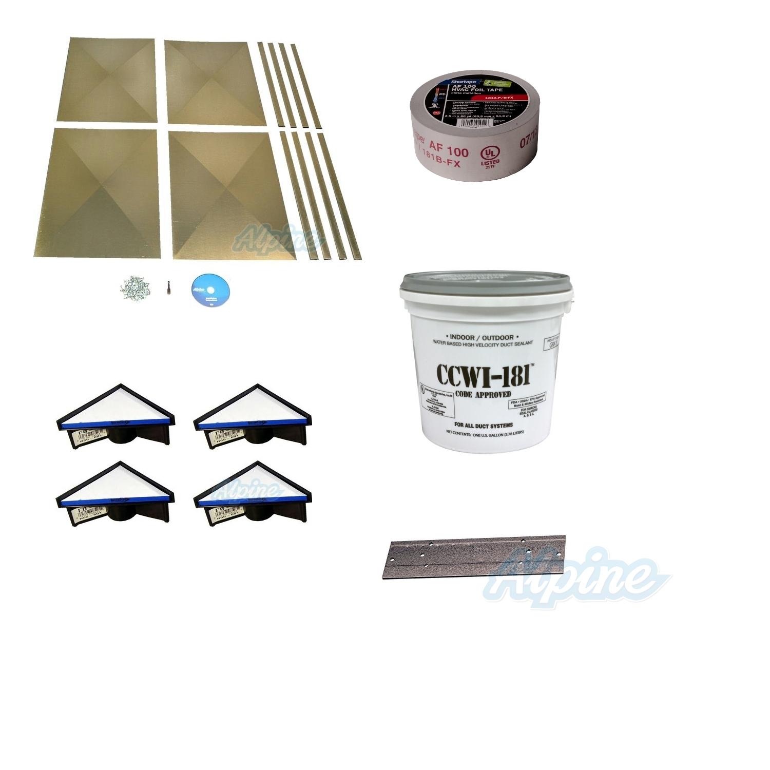 Alpine Home Air Products KIT025 Furnace Installation Supplies Package ...